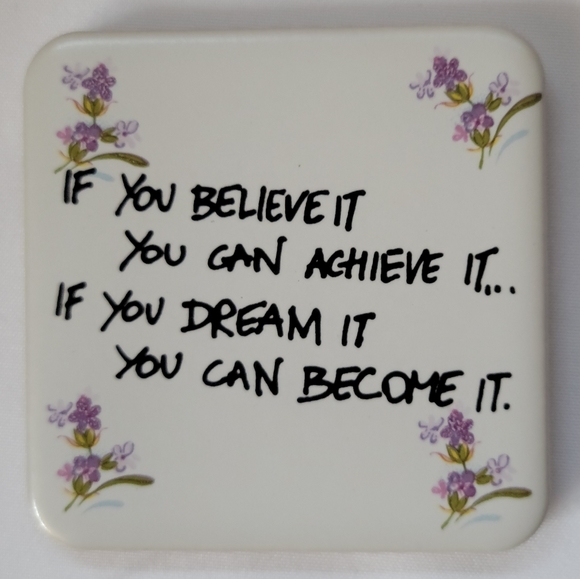 Set of 6 Ceramic Tile Fridge Magnets with Sayings - New - Picture 6 of 8